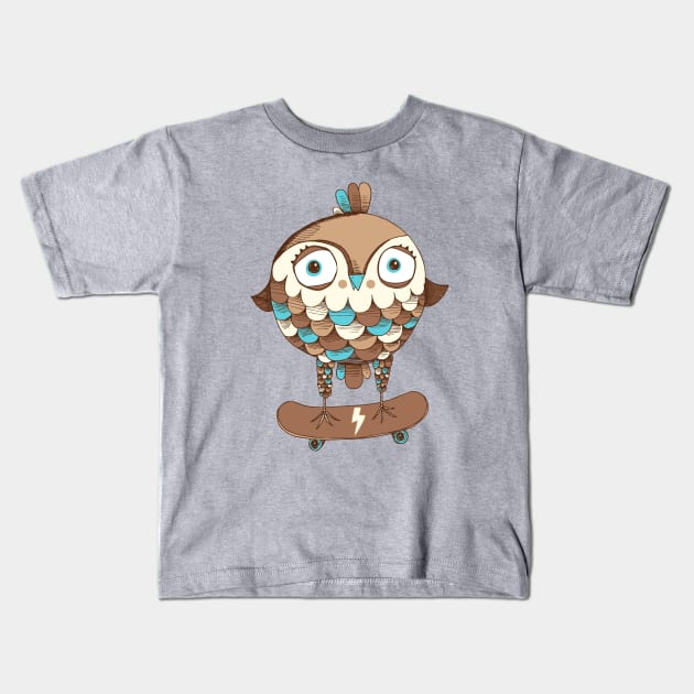 Skate or Fly Kids T-Shirt by wotto